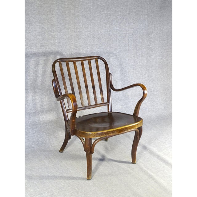 Vintage Art Deco Armchair by Josef Frank for Thonet, 1935 For Sale - Image 6 of 9