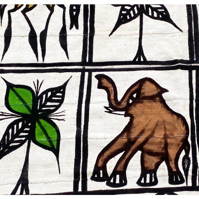 White Vintage Korhogo by the Senufo People Mud Cloth For Sale - Image 8 of 8