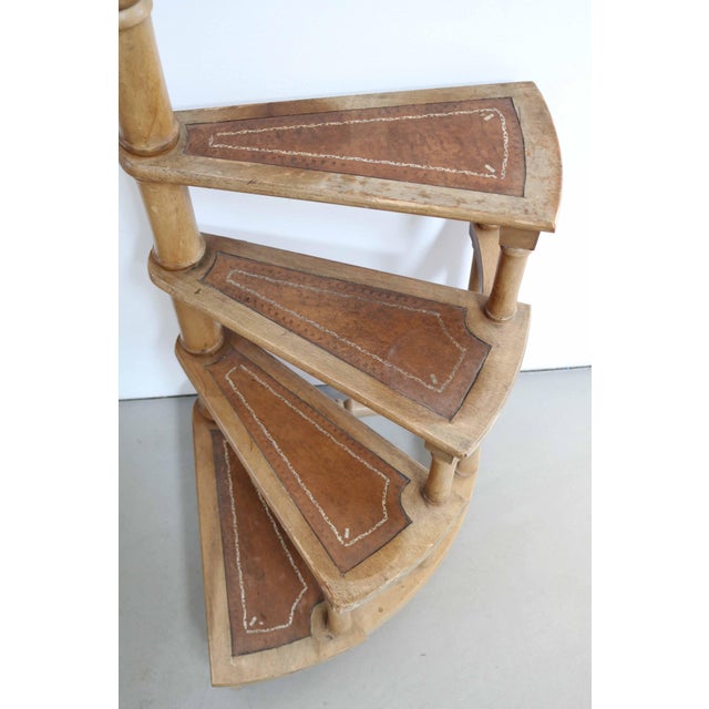 Brown Victorian Style Library Staircase, England, 1950s For Sale - Image 8 of 10