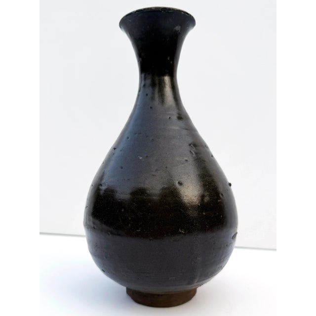 Early 20th Century Antique Pear-Shaped Honan Ware Vase For Sale - Image 5 of 9