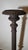 Metal Antique Cast Iron Pair of French Church Religious Altar Candelsticks 55 Inches Tall For Sale - Image 7 of 10