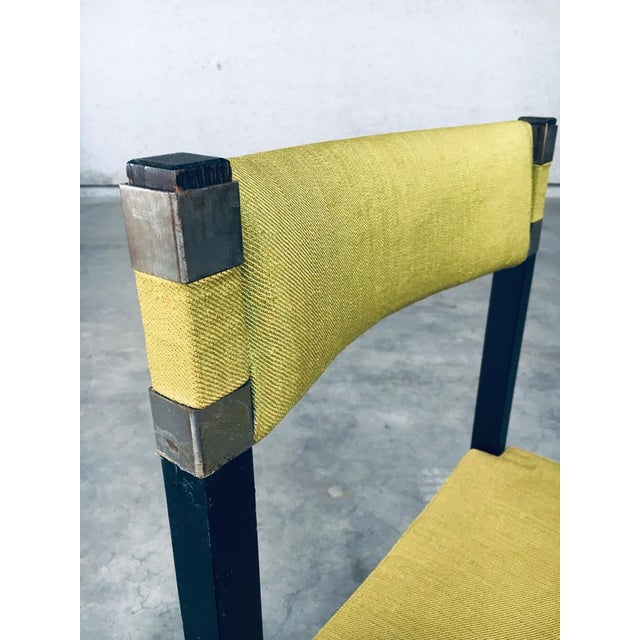 Textile Mid-Century Modern Dining Chair Set by J. Batenburg for Mi, Belgium 1969, Set of 6 For Sale - Image 7 of 18