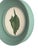 Nautical Original Hand-Painted Green Seashell Painting in a Vintage Hand-Painted Frame For Sale - Image 3 of 3