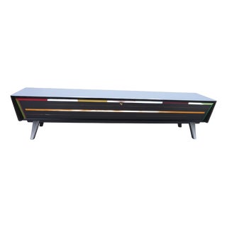 Vintage Low Sideboard in Wood, 1950s For Sale