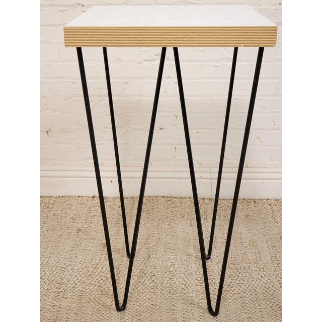 Mid 20th Century Tall Hairpin Leg Table For Sale - Image 10 of 10