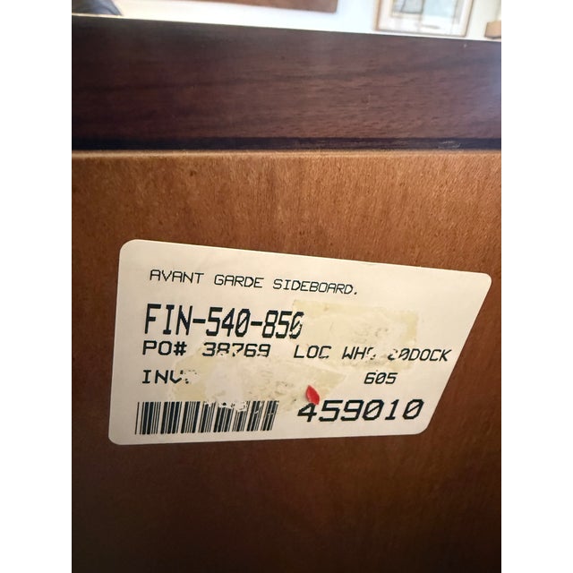 Late 20th Century Art Deco Style Sculptural Walnut Sideboard / Credenza For Sale - Image 15 of 16