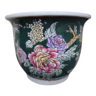 Vintage Asian Chinoiserie Orchid Holder Planter For Sale