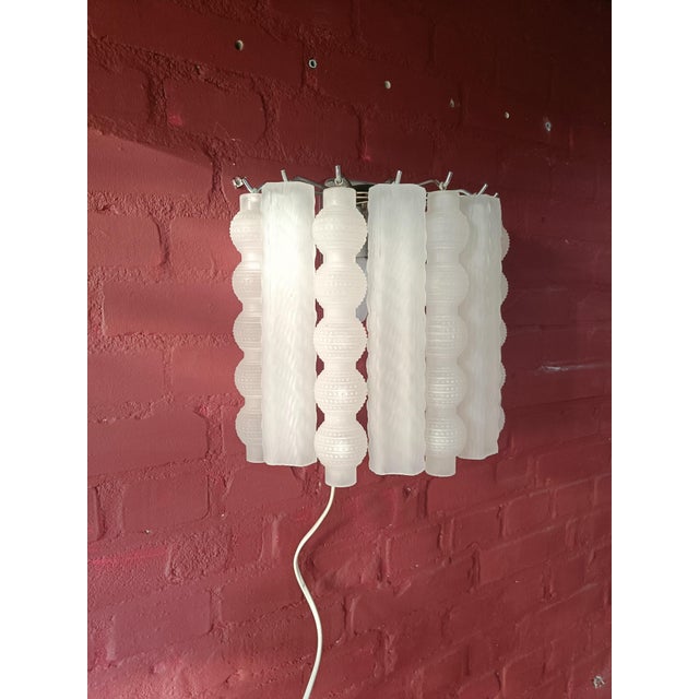 Mid-Century Modern Murano Frost Glass Wall Lamp, 1960s For Sale - Image 3 of 10