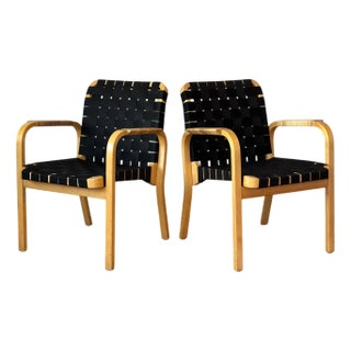 Model 45 Lounge Chairs attributed to Alvar Aalto for Artek, 1970s, Set of 2 For Sale