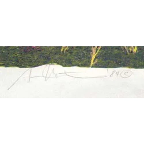 "River Birch" Unframed Limited Edition Woodcut Art Print Hand signed by the artist Size: 26" x 40" Edition Number: 80/130...