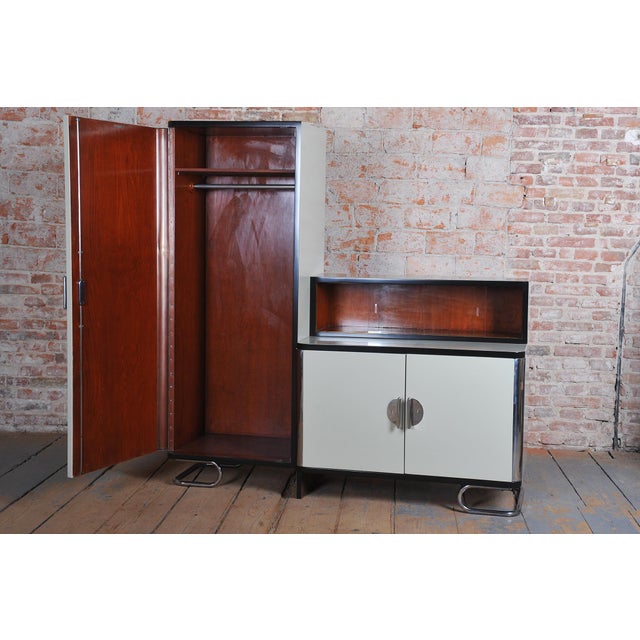 Czech Bauhaus Cabinets in Chromed Steel from Vichr a Spol, 1930s, Set of 2 For Sale - Image 9 of 18