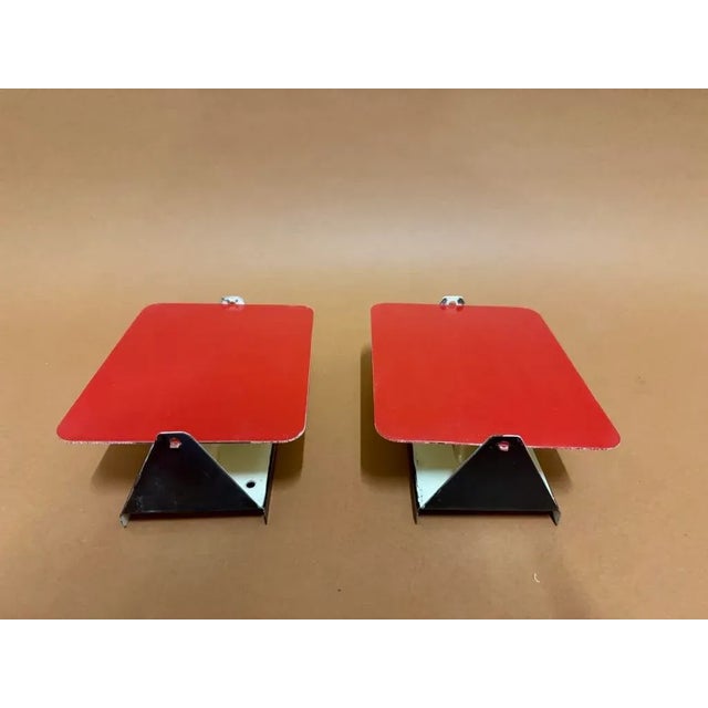 Mid-Century Modern Wall Lamp by Charlotte Perriand, 1950s, Set of 2 For Sale - Image 3 of 11