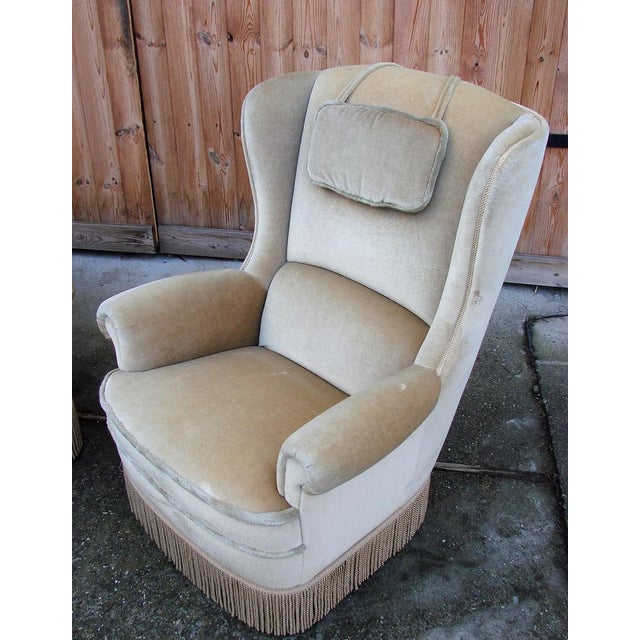 Set of Winged Armchairs, 1970s For Sale - Image 14 of 15