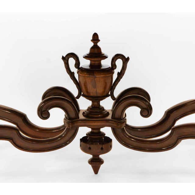 Victorian Rosewood Rococo Revival Carved Centre Hall Table, 1850s For Sale - Image 6 of 18