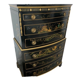 1940s Union National Lacquer Decorated Dresser For Sale