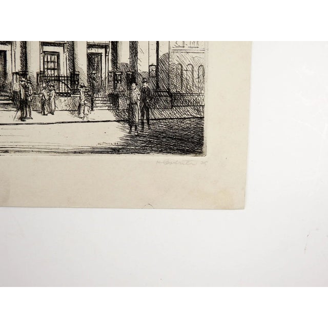 Art Deco 1920s South Place, London Etching For Sale - Image 3 of 5