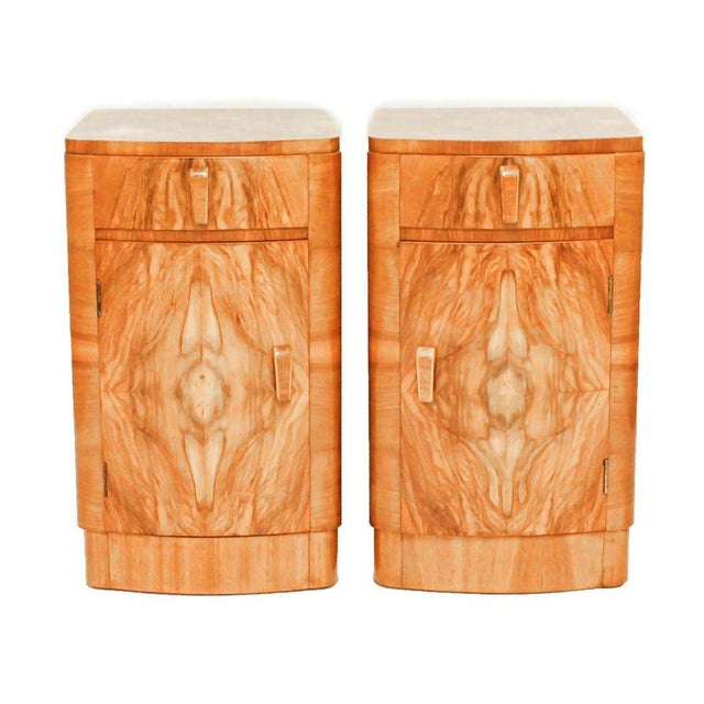 Wood Bedside Cabinets, 1930s, Set of 2 For Sale - Image 7 of 7