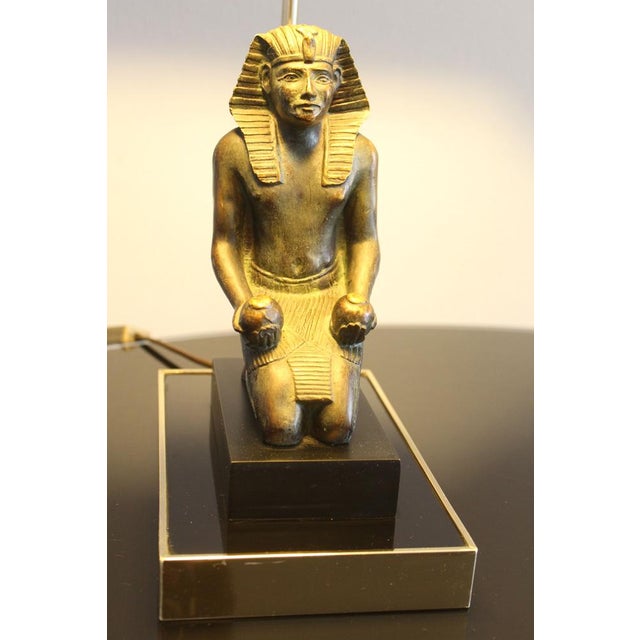 Hollywood Regency Hollywood Regency Pharaoh Hollywood Table Lamp, 1970s For Sale - Image 3 of 18