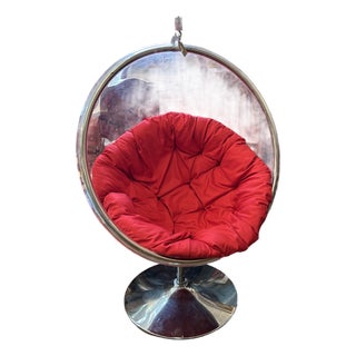 Hanging Acrylic Bubble Chair in the Manner of Eero Aarnio For Sale