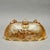 Glass Vintage Jeannette Glass “Floragold Louisa” Marigold Carnival Glass Footed Candy Dish For Sale - Image 7 of 8