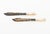 Victorian Pair of Victorian Silver Plate and Mother-of-Pearl Fish Knives For Sale - Image 3 of 13