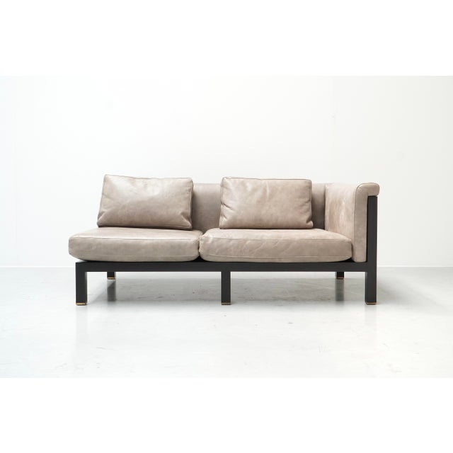 Rare modular corner lounge set by Jules Wabbes, manufactured by Mobilier Universel in the 1960s. This complete Model 800...