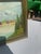 Green 1990s Gold and Green Framed Riverside Painting With Colorful Foliage and Mountains For Sale - Image 8 of 8
