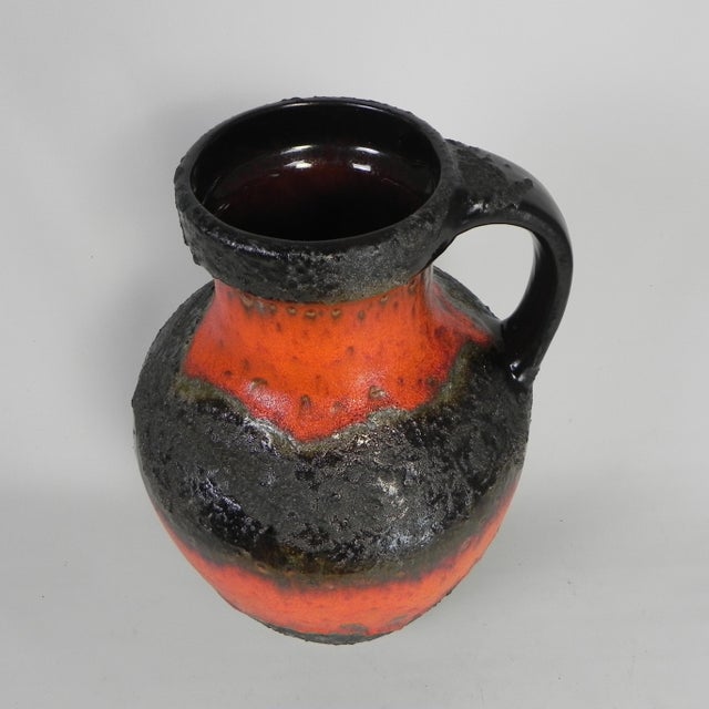 Brown Vintage Fat Lava Jug-Vase from Carstens Tonnieshof, 1960s For Sale - Image 8 of 17