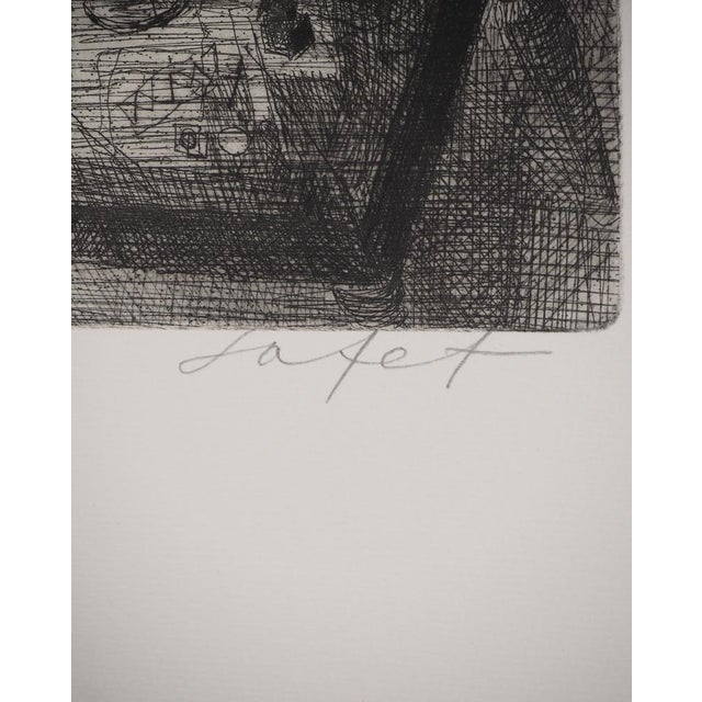 Contemporary Safet Zec, Still Life with Bottles, Original Engraving For Sale - Image 3 of 6