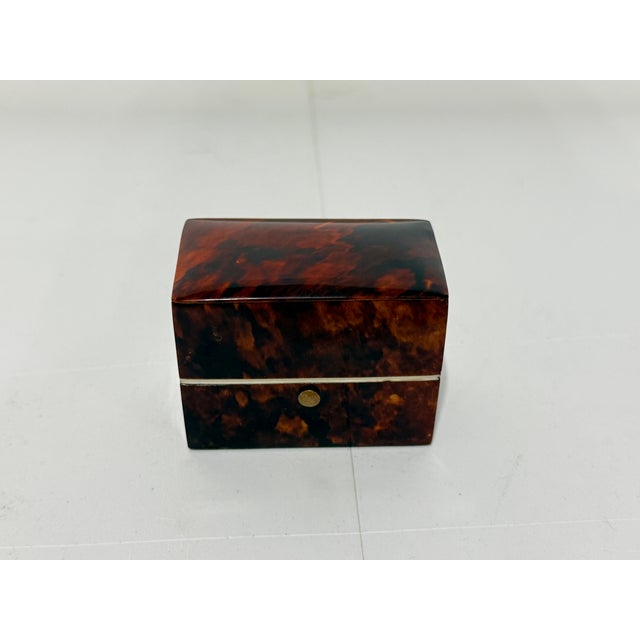 Wood Dutch Regency Tortoiseshell Perfume Bottle Box, Circa 1830 For Sale - Image 7 of 9