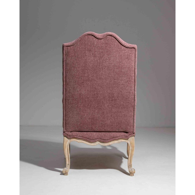 19th Century France Louis XIV Antique White Wood Armchair For Sale In Greensboro - Image 6 of 10