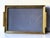 Hollywood Regency brass tray, 1960s / Smoked glass Probably Italian made. The finish is impeccable (welds, screws, etc.)....