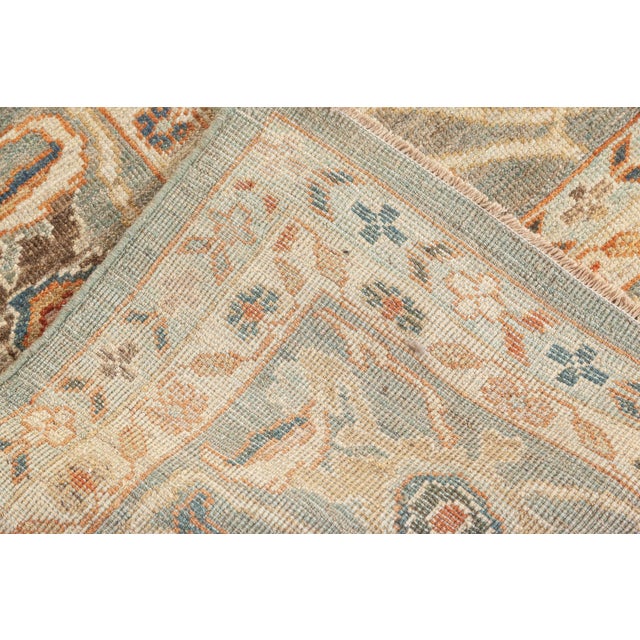 Inspired Traditional Sultanabad Soft Beige Rug "Skyblossom" by Doris Leslie Blau For Sale In New York - Image 6 of 7