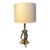 1920 Brass Figural Nude Art Deco Flapper Table Lamp by Frankart W/ Shade For Sale