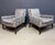 Mid-Century Modern Pair of Walnut Framed Lounge Chairs by Harvey Probber Mid Century, Attributed For Sale - Image 3 of 11