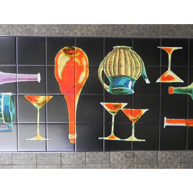 1960s Vintage Table with Decorative Tiles For Sale - Image 5 of 18