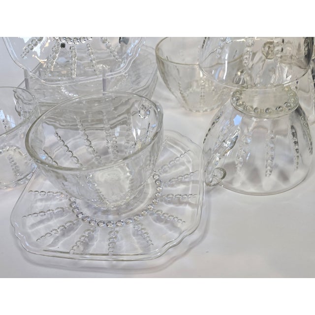 Vintage Coastal Starburst Teaset- Set of Twelve For Sale - Image 10 of 16
