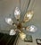 White Murano Style Glass Leaf Pendant Light Chandelier For Sale - Image 8 of 12