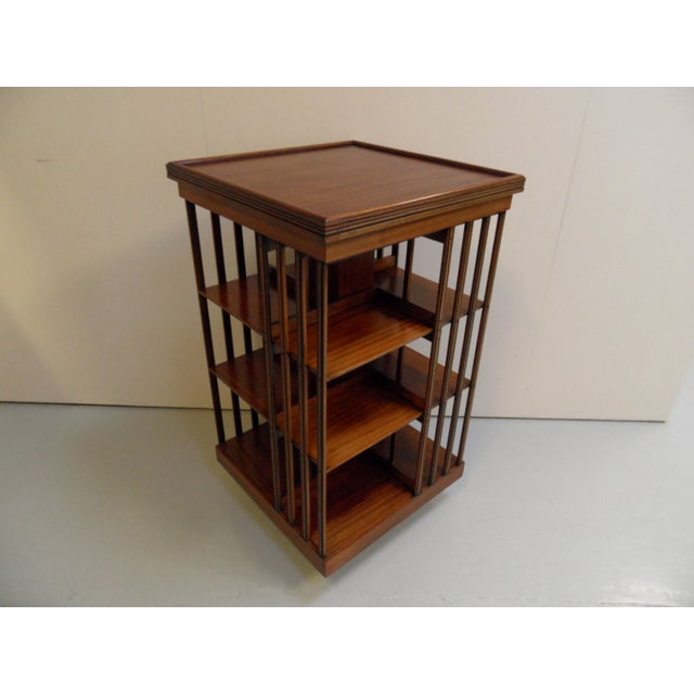 Antique Mahogany Revolving Bookcase For Sale - Image 12 of 12