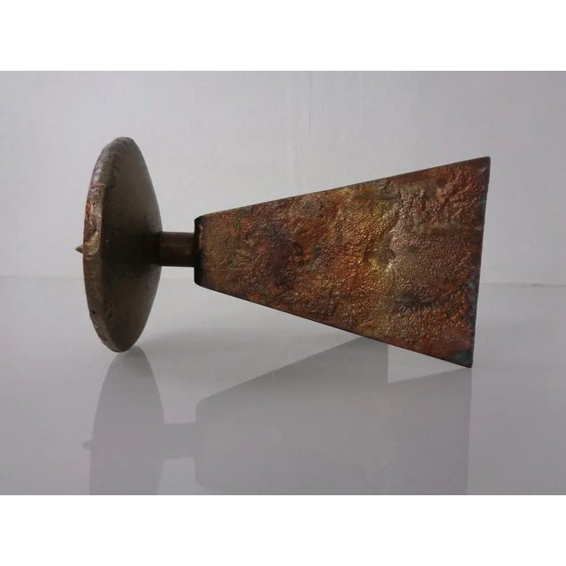 Germn Brutalist Copper and Brass Candleholder, 1960s For Sale - Image 13 of 18