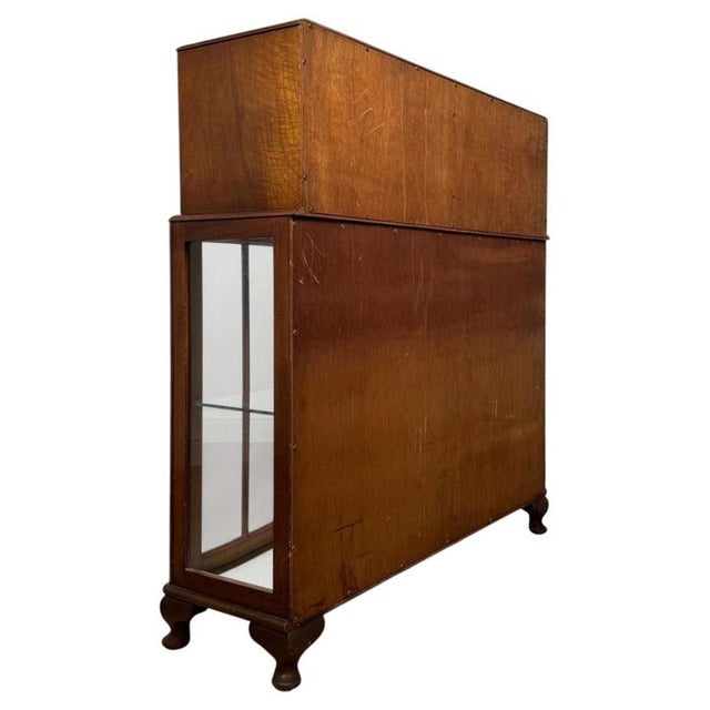 Antique 20th Century Figured Walnut Fitted Cabinet For Sale - Image 10 of 12