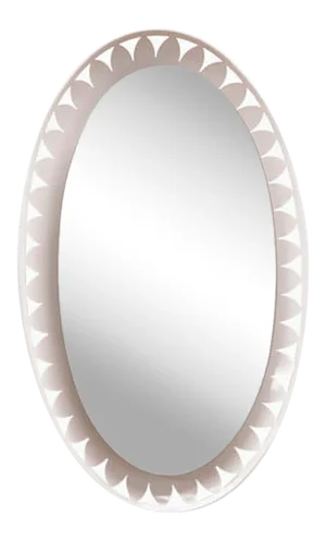 Illuminated Oval Mirror by Ernest Igl for Hillebrand, 1970s