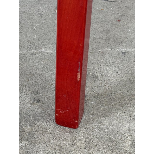 Red Carimate Armchair in Red Lacquered Beech by Magistretti for Cassina, 1960s For Sale - Image 8 of 10