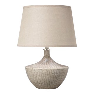 Jamie Young Basketweave Table Lamp For Sale