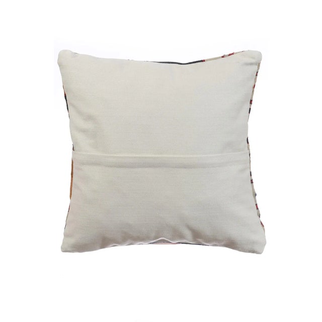 Mid-Century Modern Turkish Kilim Pillow Cover For Sale - Image 3 of 4