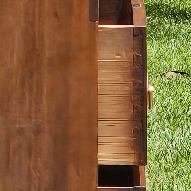 Wood Mule Chest, Antique Blanket Chest, Blanket Box With 2 Drawers & Scalloped Skirt (C. 1800-1840). For Sale - Image 7 of 11