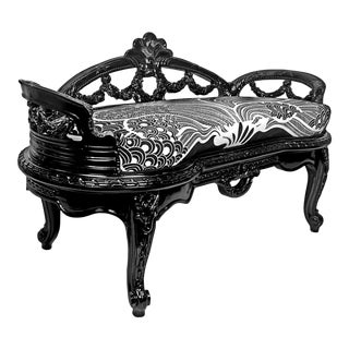 Beautiful Carved Bench For Sale
