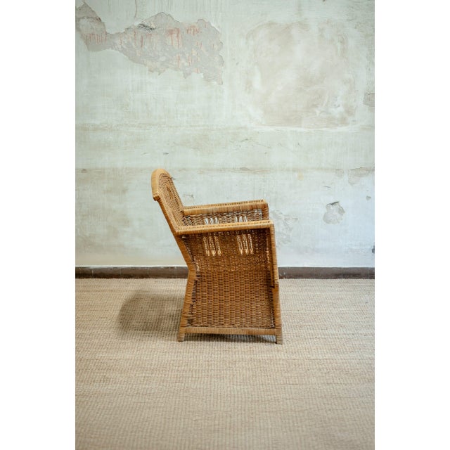 Ascona Model Wicker Chairs by Vivai Del Sud, 1970s, Set of 2 For Sale - Image 4 of 12