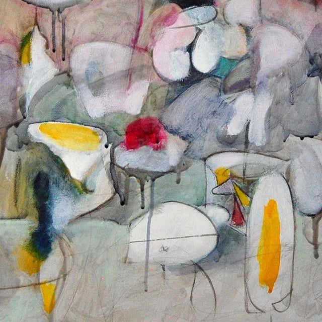 Abstract Daniel Ketelhut, "Alien Landscape 2" Original Oil on Panel, 2024 For Sale - Image 3 of 3