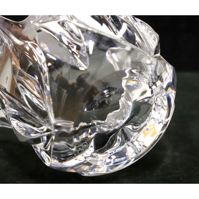 Glass Late 20th Century Crystal Bowl - B For Sale - Image 7 of 8
